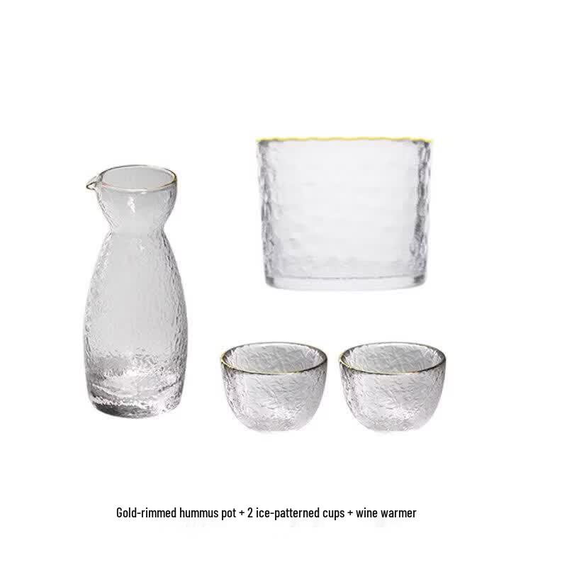 Japanese Handmade Hammered Glass Sake & Spirit Cup