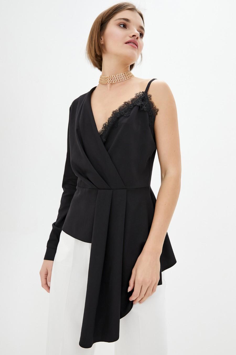 

Блуза Ora (83101) 50(2XL) прозорий колір чорний