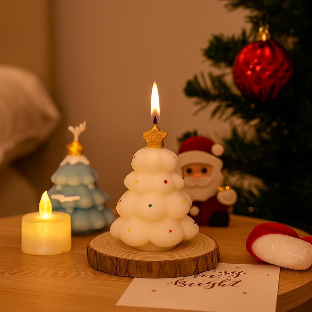 Christmas Tree Candle Mold Heat-Resistant Resin Craft Molds Diy Candle Mold Long-Lasting Soap Making Mold For Holiday Resin