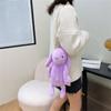 Rabbit Doll Crossbody Bag Long Ear Rabbit Plush Bags Plush Shoulder Bag  Messenger Bag