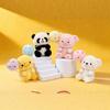 Süßes Panda-Stofftier mit superweichem Kurzflor für Bürodekor und als Geschenk