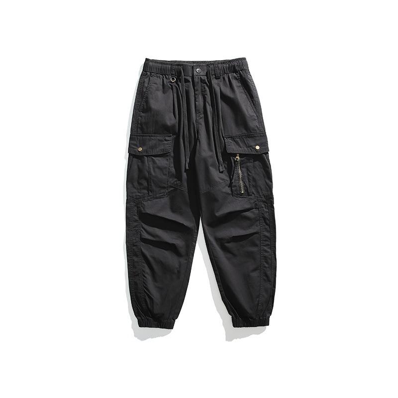 Новый мужской комбинезон уличный свободный повседневный леггинсы мужской силуэт высококлассные длинные брюки M