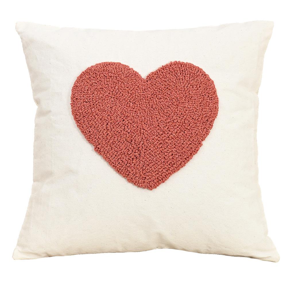 

Nordic Throw Pillowcase Cojines Three-Dimensional Heart-Shaped Embroidery Valentine s Day Decoration Cushion Cover 45x45cm 1PC