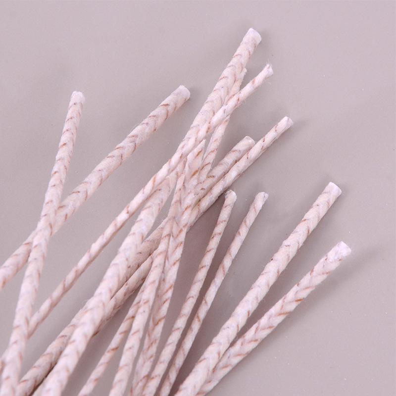 HTP Cotton Candle Wicks, Smokeless & Long-Burning, Pre-Waxed with Metal Holder