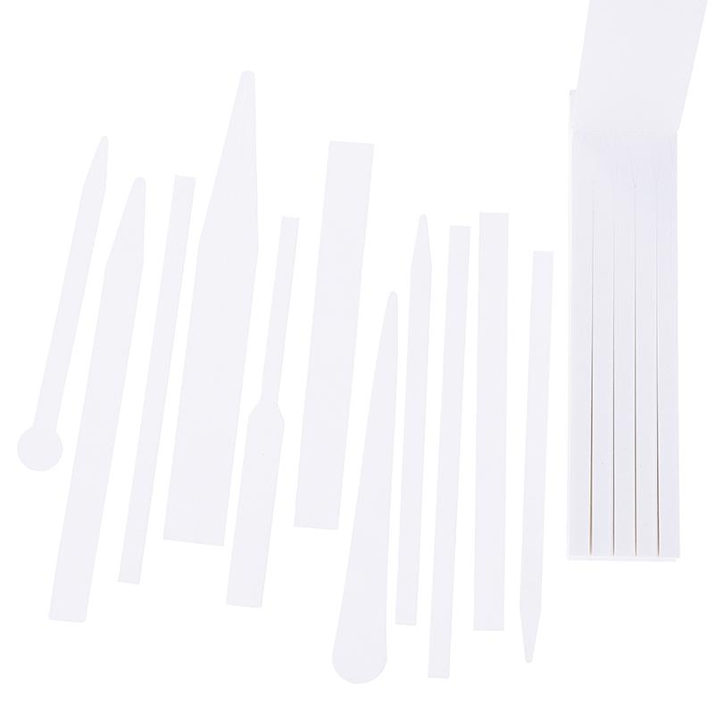 100Pcs Perfume Aromatherapy Perfume Essential Oils Tester Strips Fragrance Disposable White Smell Paper Paper Strips Test Paper