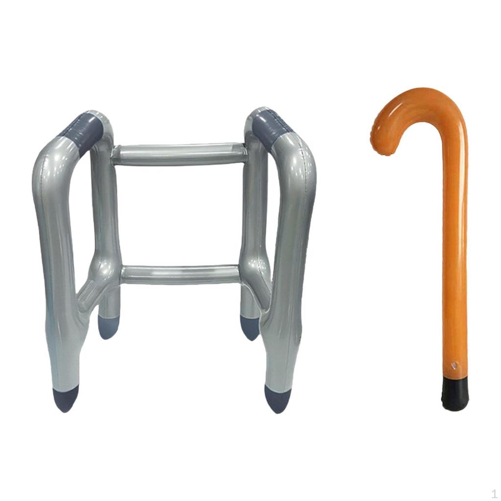 Inflatable Walker and Cane Costume Accessories for Holiday Atmosphere Adults