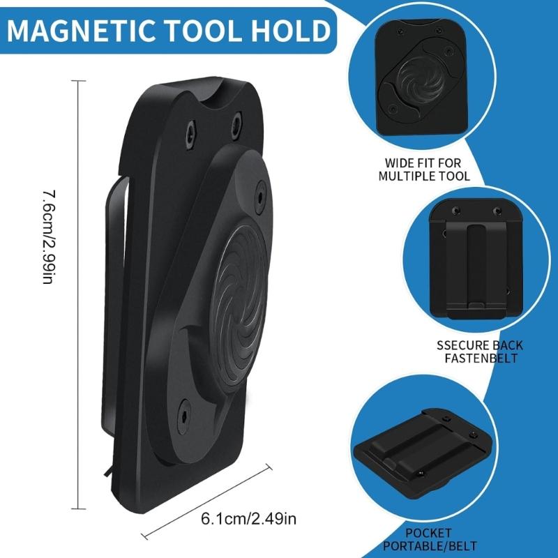 Magnetic Belt Clip Holsters Tool Holder Holding Various Tool Offering Quick Access Stainless Steel Construction