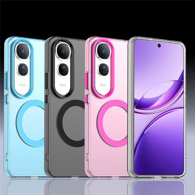 Pro pouzdro Vivo V50 Lite Pro Vivo V40 Pro V40 V50 Lite 5G Kryt Průsvitná Bonbónová Barva Matný Magnetický Nárazuvzdorný Ochranný Kryt