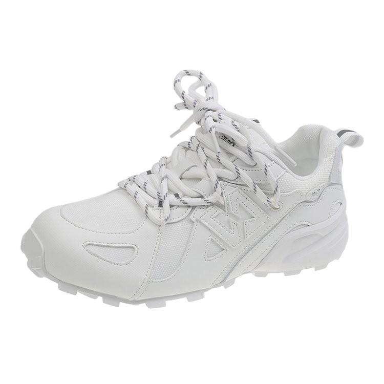 Retro leather German training shoes women's 2025 spring and summer new breathable mesh breathable flat bottom lace-up casual shoes hiking shoes