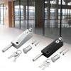 Aluminum Alloy Framed Door Lock Double Door Lock Revolving Lock Floor Bounce Door Lock Anti-Theft Mortise Lock Glass Door