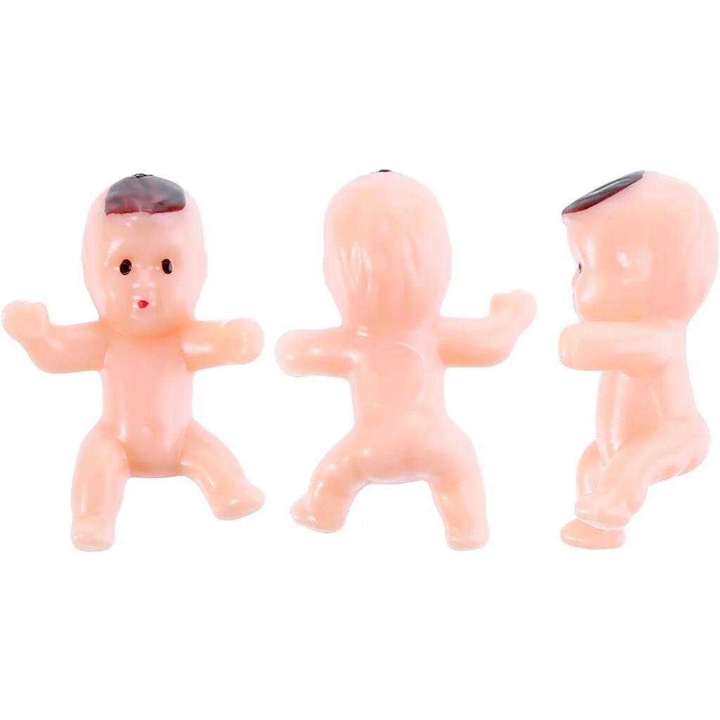 150/100/60/30 Stück Mini-Plastikbabypuppen für Babyparty Eiswürfelspiel Mini-Baby Geschlechtsenthüllung Babyparty Gastgeschenke Dekoration 5