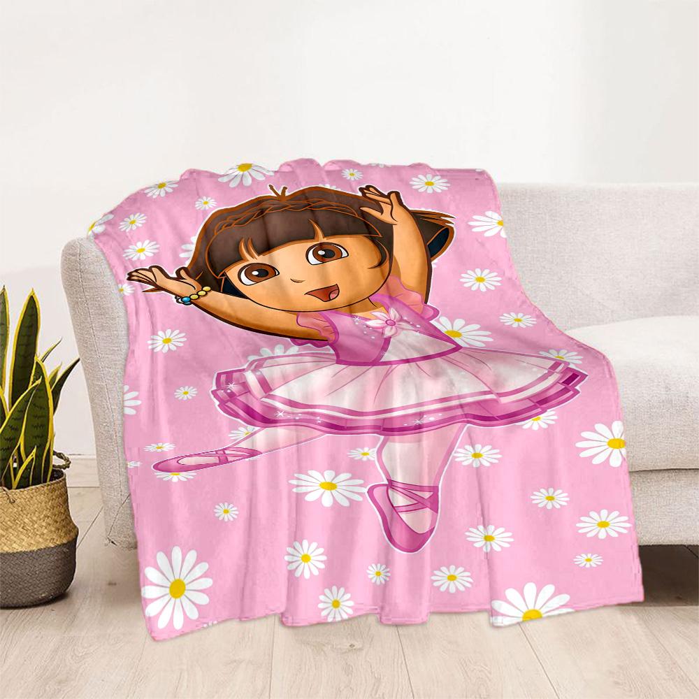 Dora Explorer Blanket Comfortable Suitable for Office Chair Seaside Bed for All Seasons Modern Suitable for Gifting Relatives and Friends