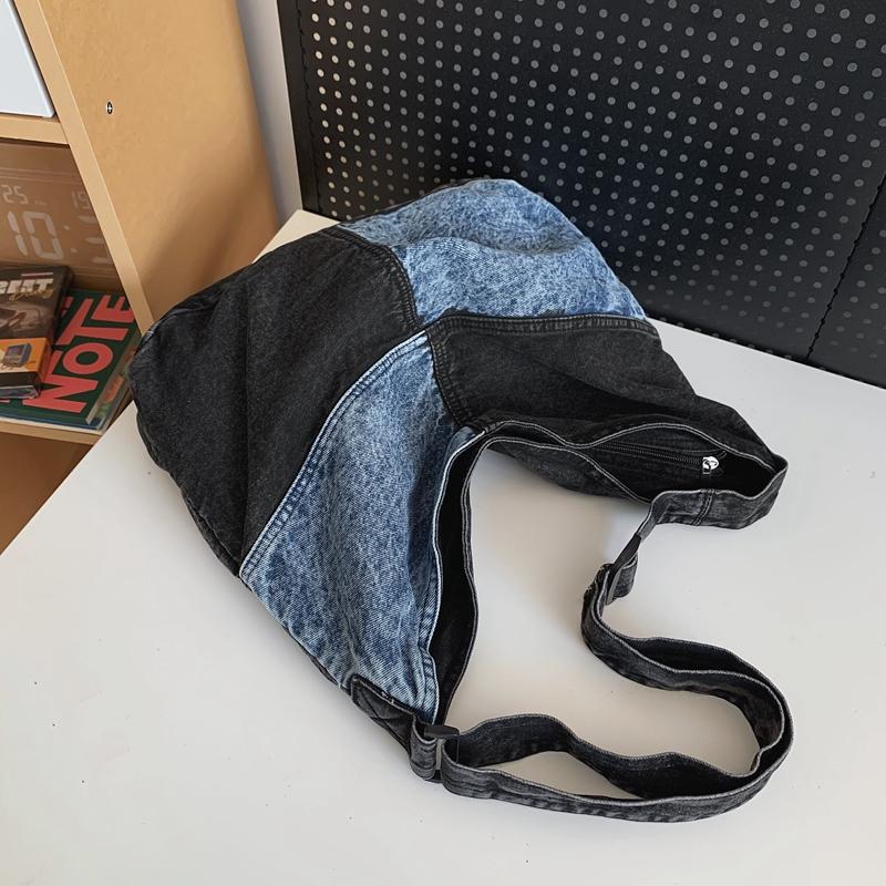 Lässige Denim-Tasche, weibliche Studenten-Umhängetasche, Jugend-Umhängetasche