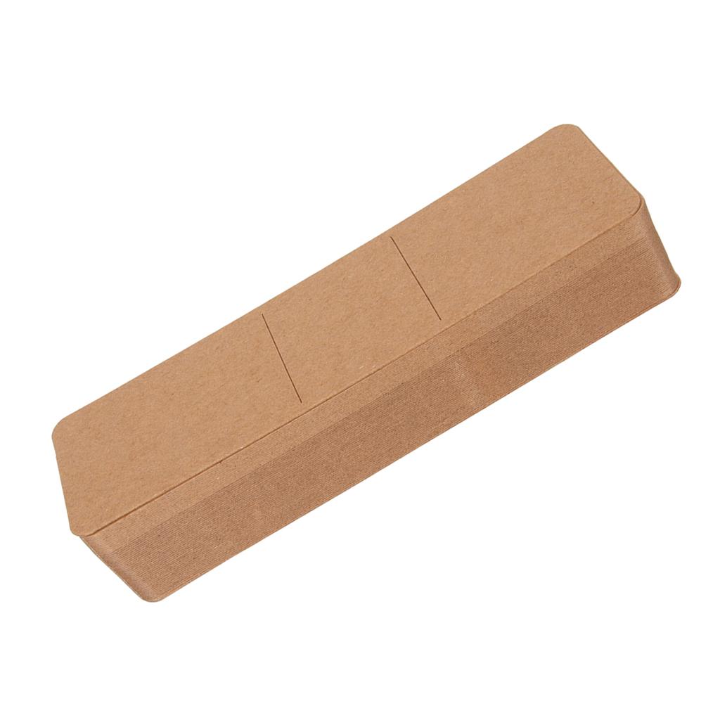 200pcs Kraft Bookmark Sleeves Blank Stable Support Portable DIY Bookmark Holder for Party