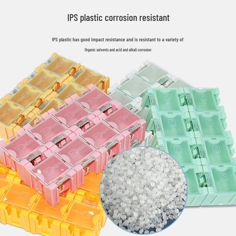 Compact Electronics Storage Box - Resistor & Component Organizer