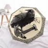 1 PC Automatic Folding Umbrella - Celtic Raven and Axes Pattern, Portable & Foldable Design with 8 Ribs, Christmas Birthday Gifts