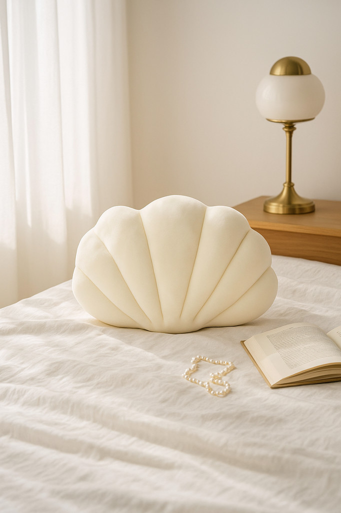 Dekoratives Kissen Muschel Bett Couch Kissen Handarbeit für Sofa Geburtstagsgeschenk Urlaub Schlafwagen