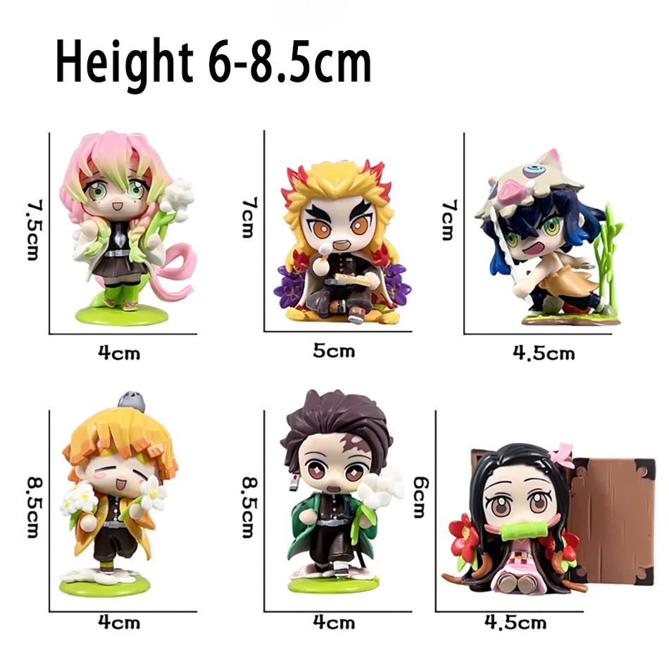 Anime Demon Slayer Tanjiro Kamado And Nezuko Blind Box PVC Figure Creative Cartoon Model Statue Christmas Birthday Surprise Gift