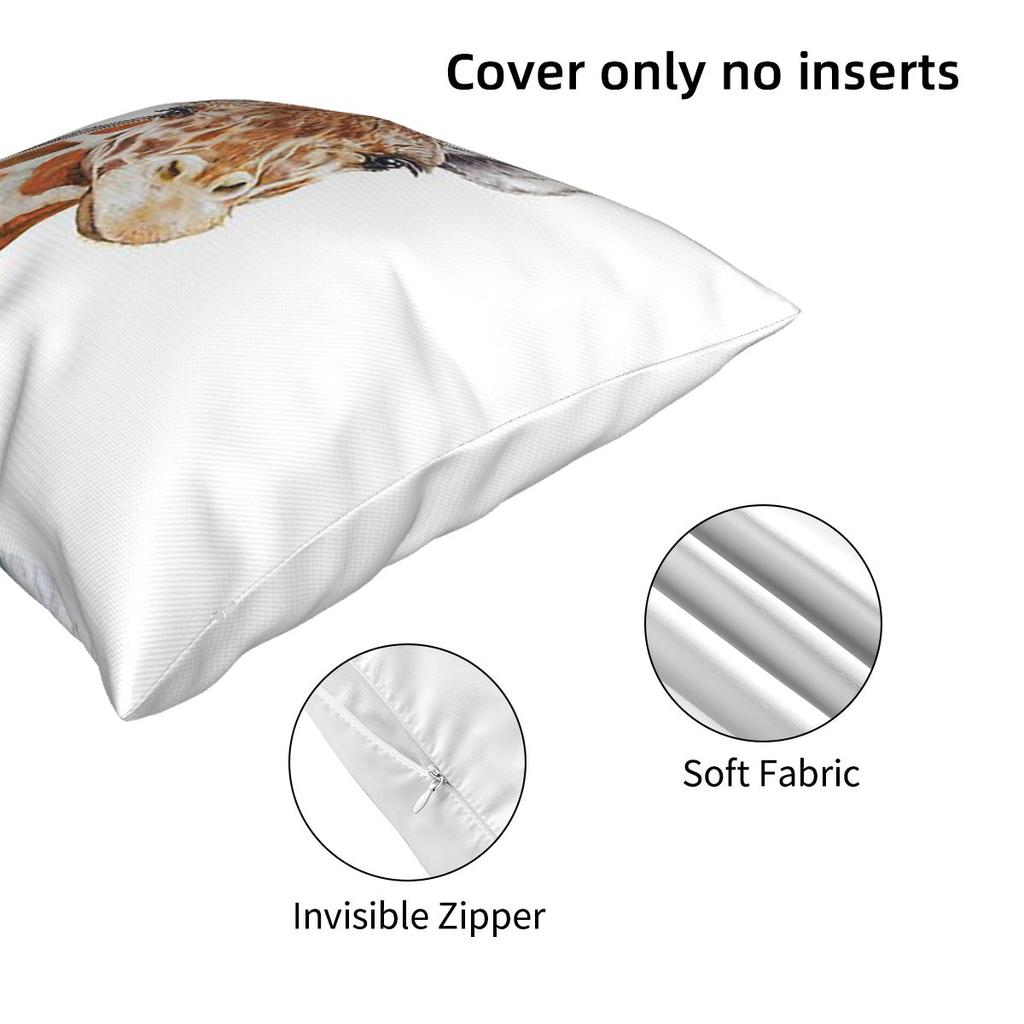 Giraffe Square Pillowcase Pillow Cover Cushion Decor Comfort Throw Pillow for Home Car