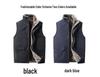 Woodpecker Men's Plus Velvet Thickened Cotton Vest – Autumn/Winter Sleeveless Workwear Fishing Gilet