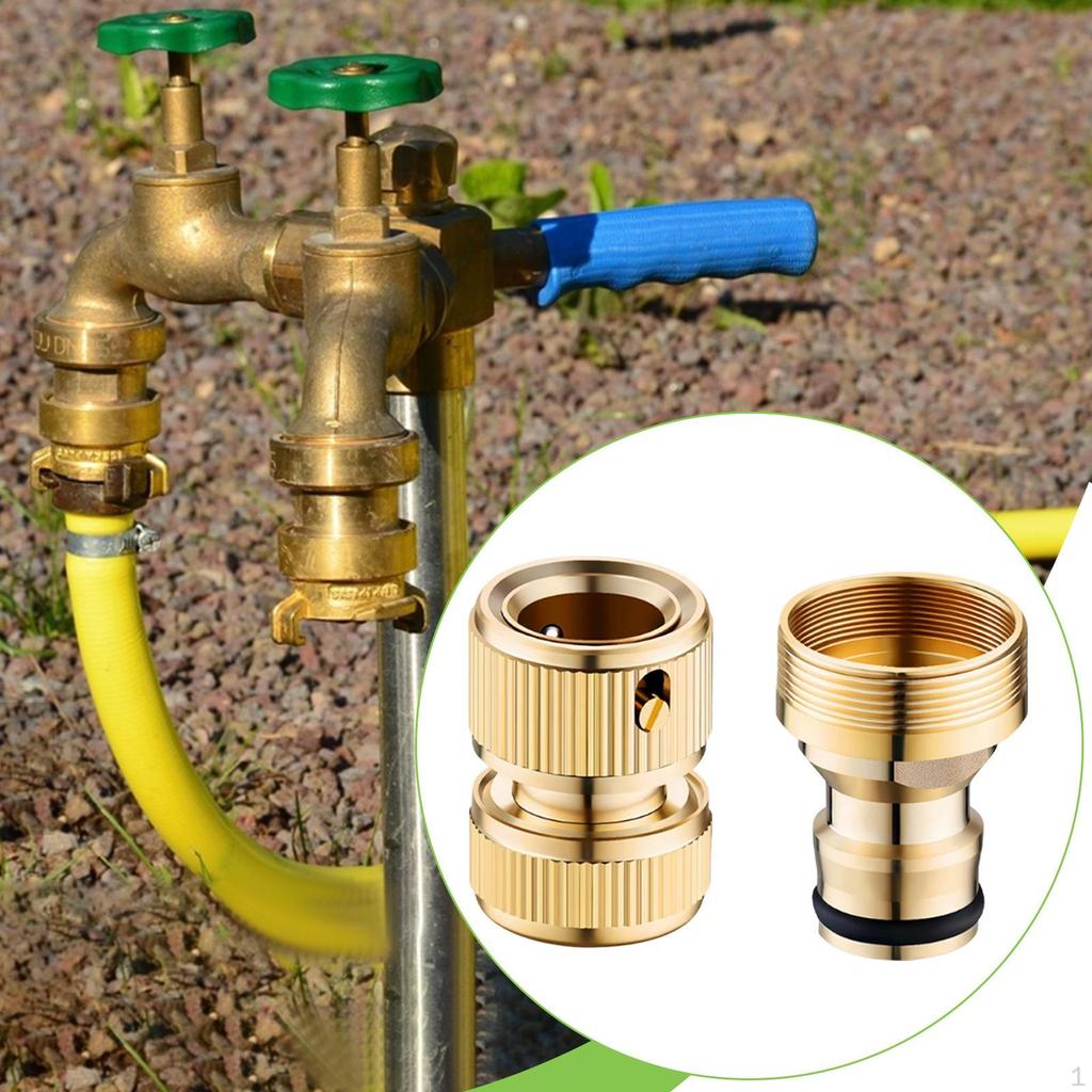 Garden Hose Fitting Male and Female Supplies Spare Parts Sturdy Quick Disconnect Adapter Thread