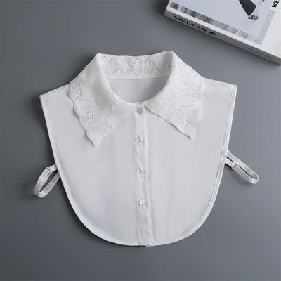 Women's Korean Style Faux Collar for Sweater Lapel Shirt White Versatile Detachable Collars Girls Fashion Fake Collar Accessory
