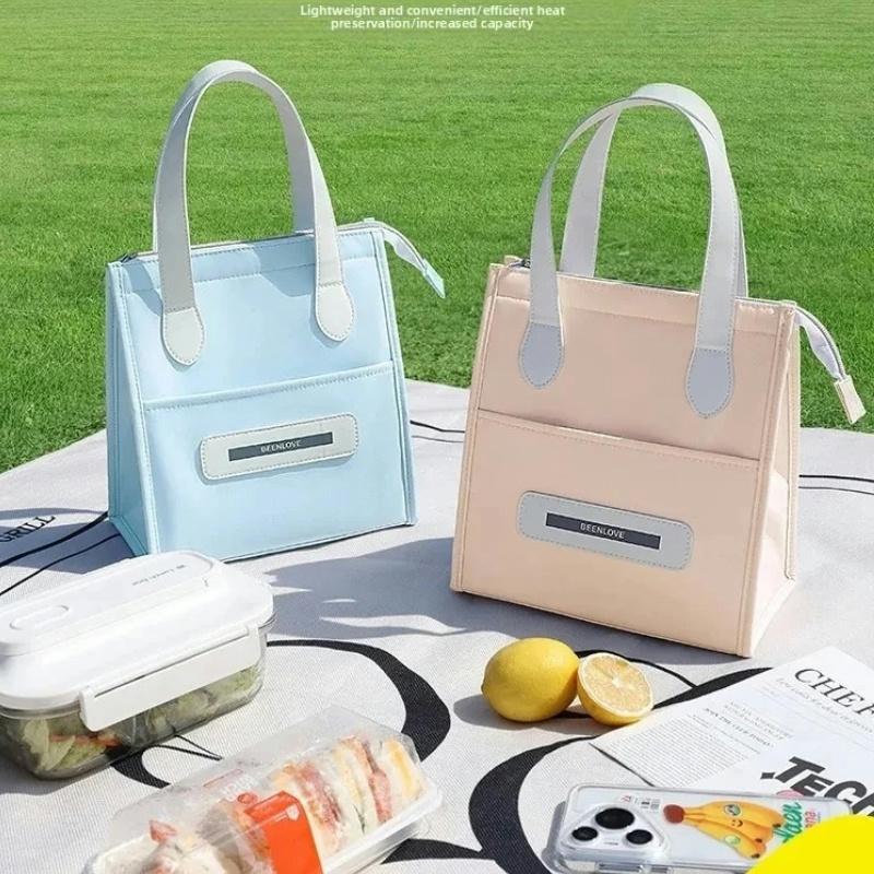 Portable Lunch Bag Insulated Refrigerated Food Safety Warm Lunch Bag Girls Warm Food Picnic Lunch Bag Ladies Lunch Bag