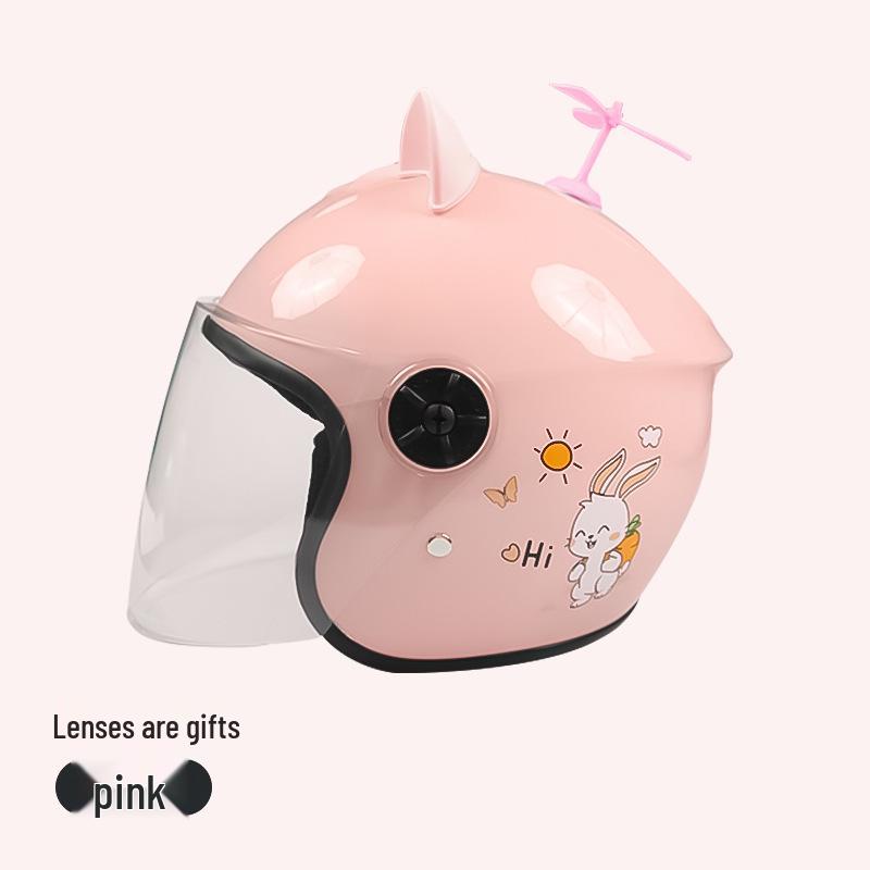 Children's Cartoon Safety Helmet: Breathable, Shockproof, Winter Warm for Boys and Girls