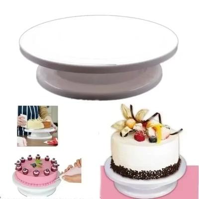 Kuchen Drehteller Vereisungs Drehteller, DIY Kunststoff Backen Für Kuchen Dekoration Verdickte Und Vergrößerte Basis Leises Scharnier