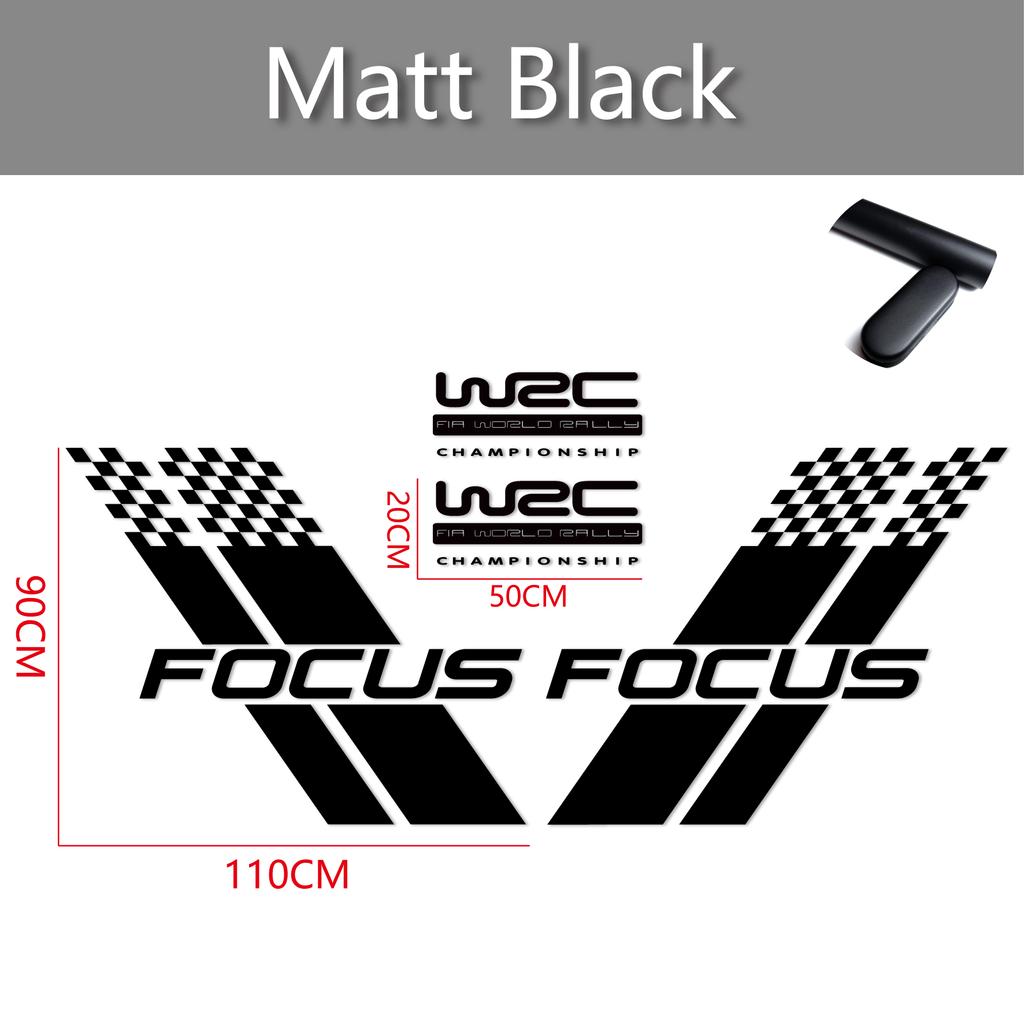 Samochodowe Naklejki na Obie Strony Nadwozia Stylowy Sportowy Styl Wyścigowy Auto Naklejka z Folii Winylowej Pasuje Do Ford Focus 2 3 MK2 MK3 Akcesoria Samochodowe