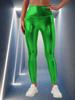Yoga Leggings High-waisted Gold-embossed Solid-colour Casual Trousers Pencil Trousers Tight-fitting Trousers