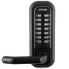 Mechanical Keyless Entry Door Lock, 14 Digit Keypad, Double-sided Embedded Outdoor Gate Door Locks Set with Keypad and Handle, Water-proof Zinc Alloy,