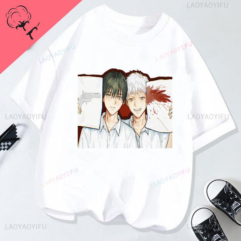 Das Sommer Hikaru Starb Niedliches Anime-Shirt Baumwolle Rundhals Kreativität Ästhetik Jugend Unisex Grafische T-Shirts Goth Hemd Kleidung