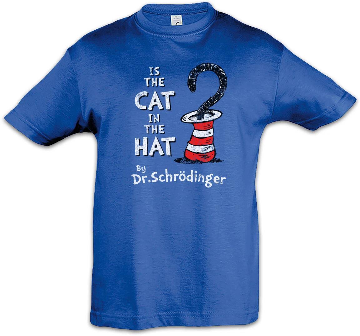 Cat In The Hat Kids Boys kids boys T-Shirt Schrödingers Cat Cats Love Hat Fun 130