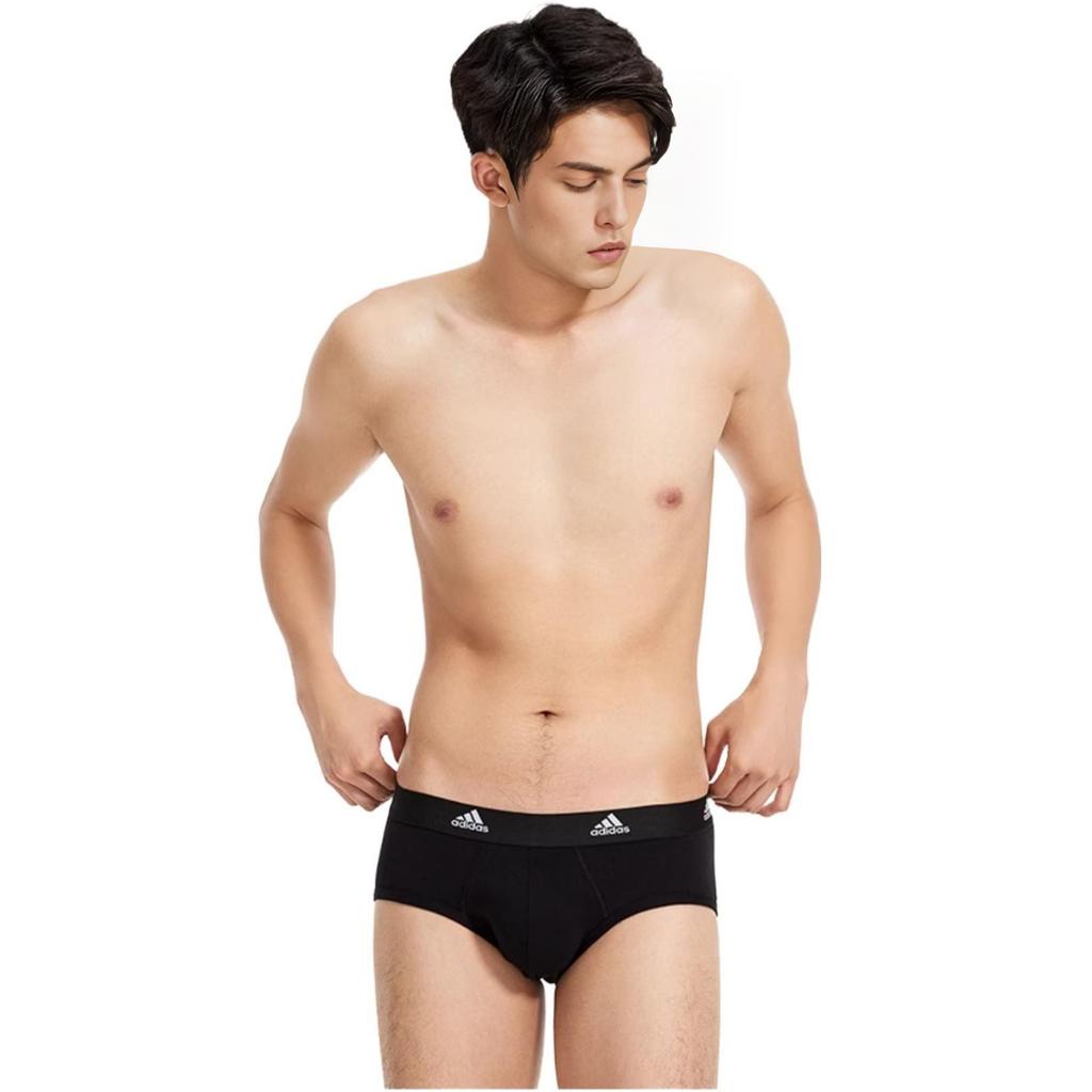 Adidas Cotton Triangle Underwear Skin-Friendly Breathable Quick-Dry Anti-Chafing Men Underwear Black 4A1M01-000