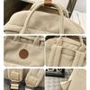 Schoolbag Corduroy Schoolbag Middle School Student Ins College Backpack Autumn and Winter New Solid Color Girl Velvet Backpack