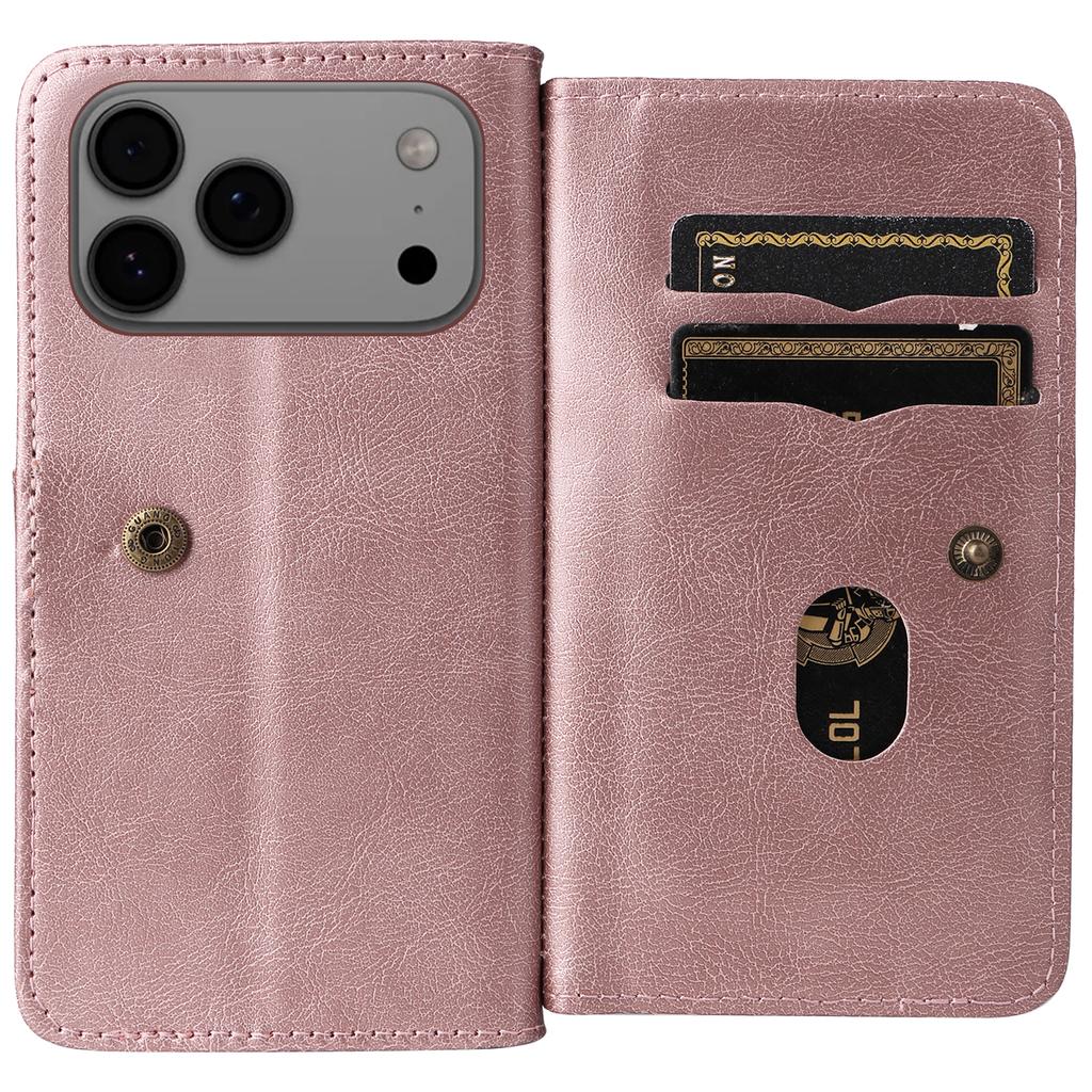 Flip Magnetic Multi Cards Solt Leather Wallet Leather Case For iPhone 17 Pro Max 16 Plus 15 14 13 12 11 Bag Pocket Purse Cover