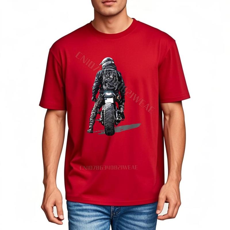 Unisex teeshirt Adult Vintage Tshirt Motorcycle Rider In Dark Night Comfortable Cheap Tshirt Anime Vintage Tshirt ONeck
