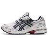 Gel-1090 Stoff Syntetisk Lær Retro Fritidssport Slitesterk Lavsko Løpesko Unisex Sneakers Hvit Blå 1201A484-101