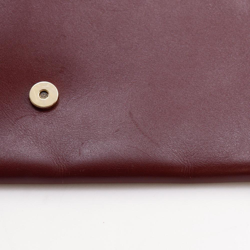 CARTIER Must Line Clutch bag Bordeaux Calfskin Women Used