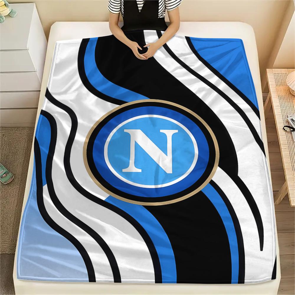 1 ud. S.S.C. Manta de Franela con Estampado de Nápoles, Alta Calidad para Todas las Estaciones, Decoración del Hogar, Calidez y Confort, Perfecta para Regalos de Navidad