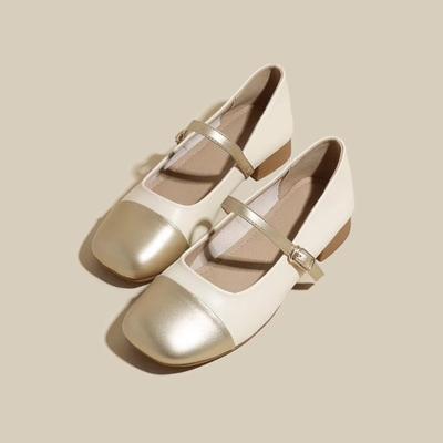 Chaussures Mary Jane à Talons Bas Mode Femme Designer Semelle Souple Boucle Escarpins pour Dames Été Décontracté Marche Extérieure Chaussures pour Femmes