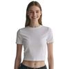 European and American large-size off-the-navel short-sleeved T-shirt women's summer new slim-fitting and thin YK Spice Girls top trend