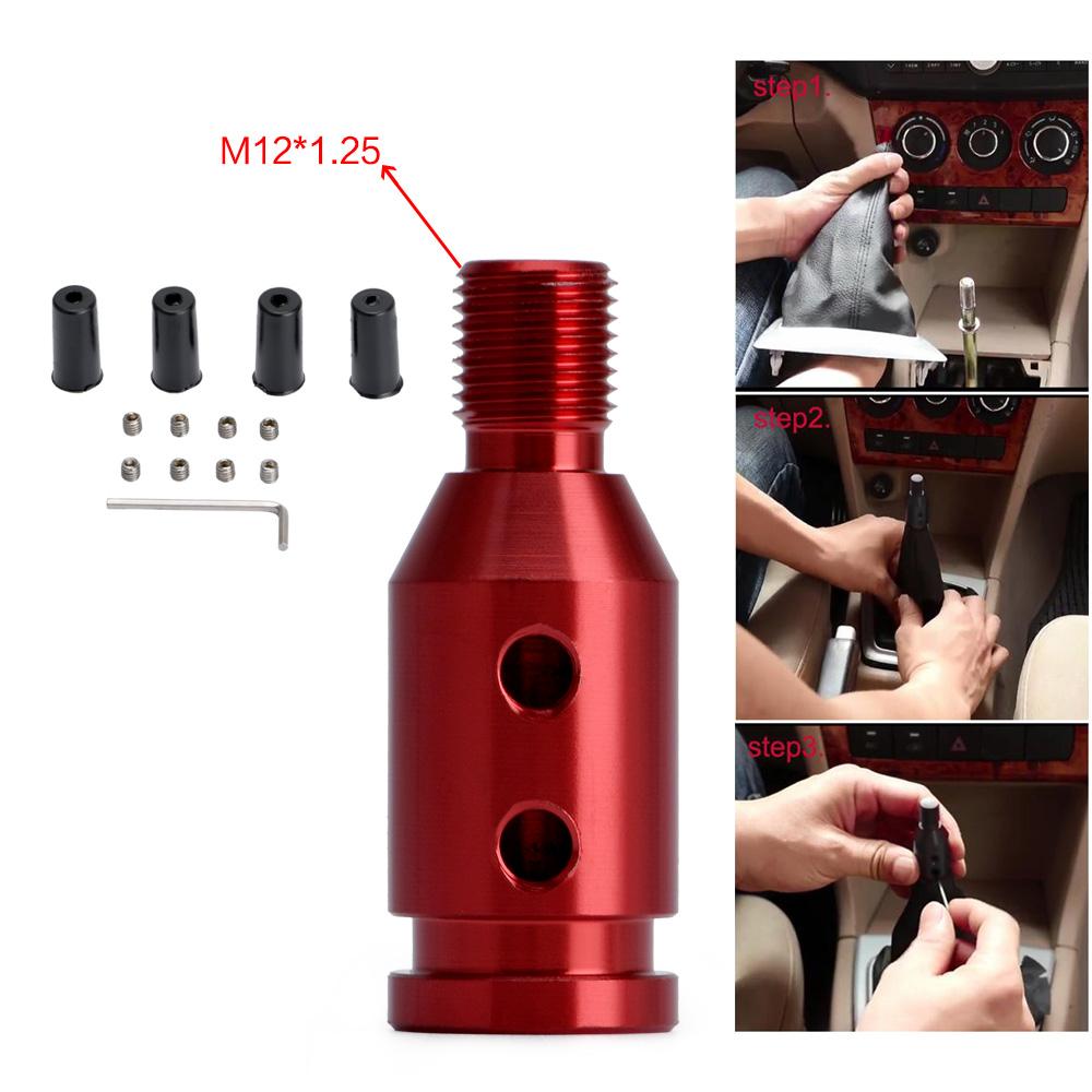 Universal växelspaksratt i aluminium för växelspaksadapter för icke gängade växlare för BMW Mini 4 färger