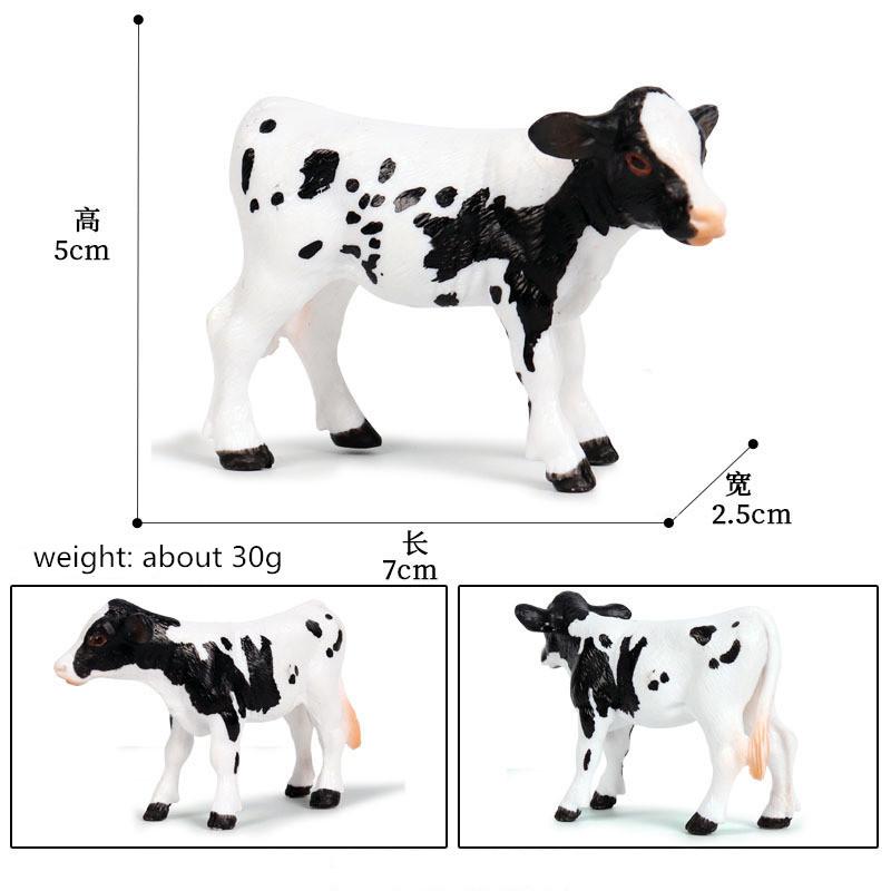 High Quality Action Figure Simulation Animals Model Realistic Design Cattle Cow Bull Home Decor Educational Toys For Xmas Gift