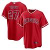 MLB Los Angeles Angels Mike Trout 27 Embroidered Baseball Jersey Unisex Fan Apparel