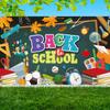 1pc, back-to-school decorative banner, back-to-school campus classroom decorative banner, made of polyester material