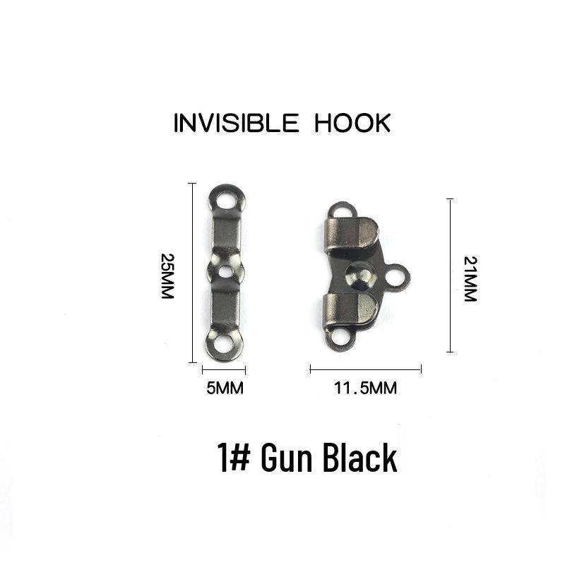 

Пряжка из антикоррозийного металла: Брюки/юбка из норкового бархата с крючком для скрытой застежки 1# Gun Black