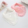 Baby Lätzchen für Mädchen 100% Baumwolle Neugeborene Prinzessin Spitze Schleife Baby Lätzchen Niedliche Mädchen Jungen Spucktuch Säugling Sabbertücher 0-2J