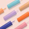 1 Set 450ml Colored Plastic Tumbler Anti-dropping Straw Double Layer Juice Coffee Straw Cup for Home